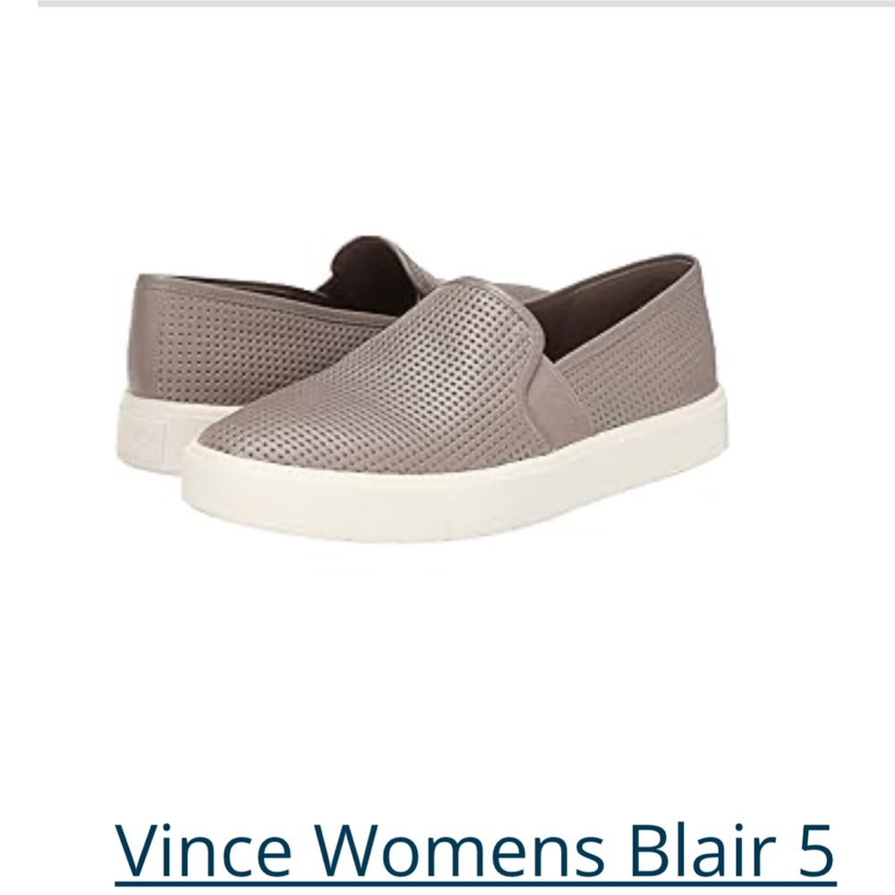 Vince Tan Slip-On Sneakers Minimalist Perforated Design